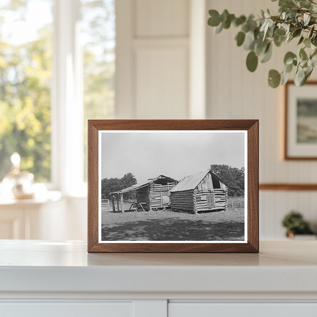 White Tenant Farmer Barns McIntosh County Oklahoma 1939