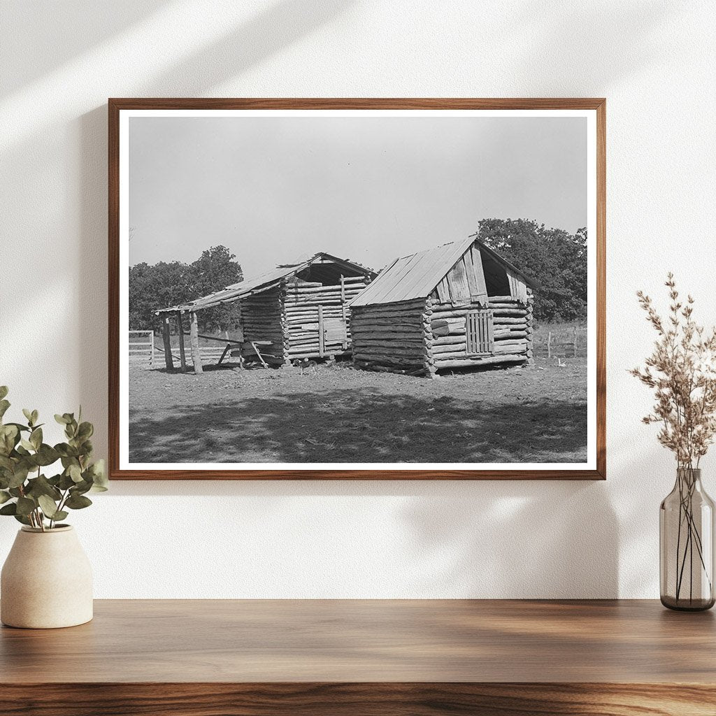 White Tenant Farmer Barns McIntosh County Oklahoma 1939