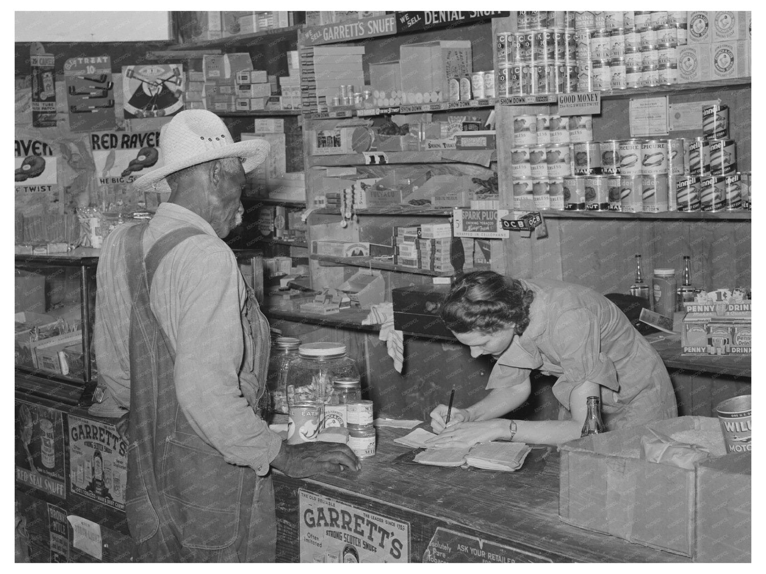Vintage Country Store in Wagoner County Oklahoma 1939