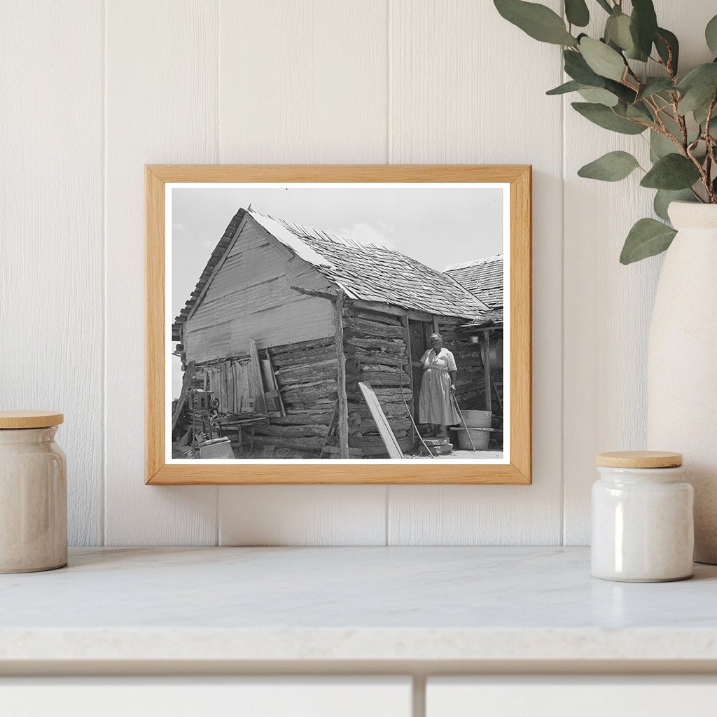 Vintage 1939 Photograph of Arkansas Farmhouse in Vian Oklahoma