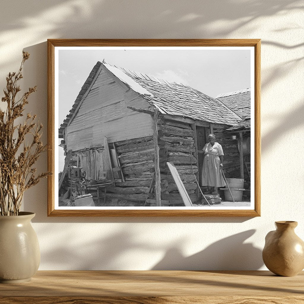 Vintage 1939 Photograph of Arkansas Farmhouse in Vian Oklahoma