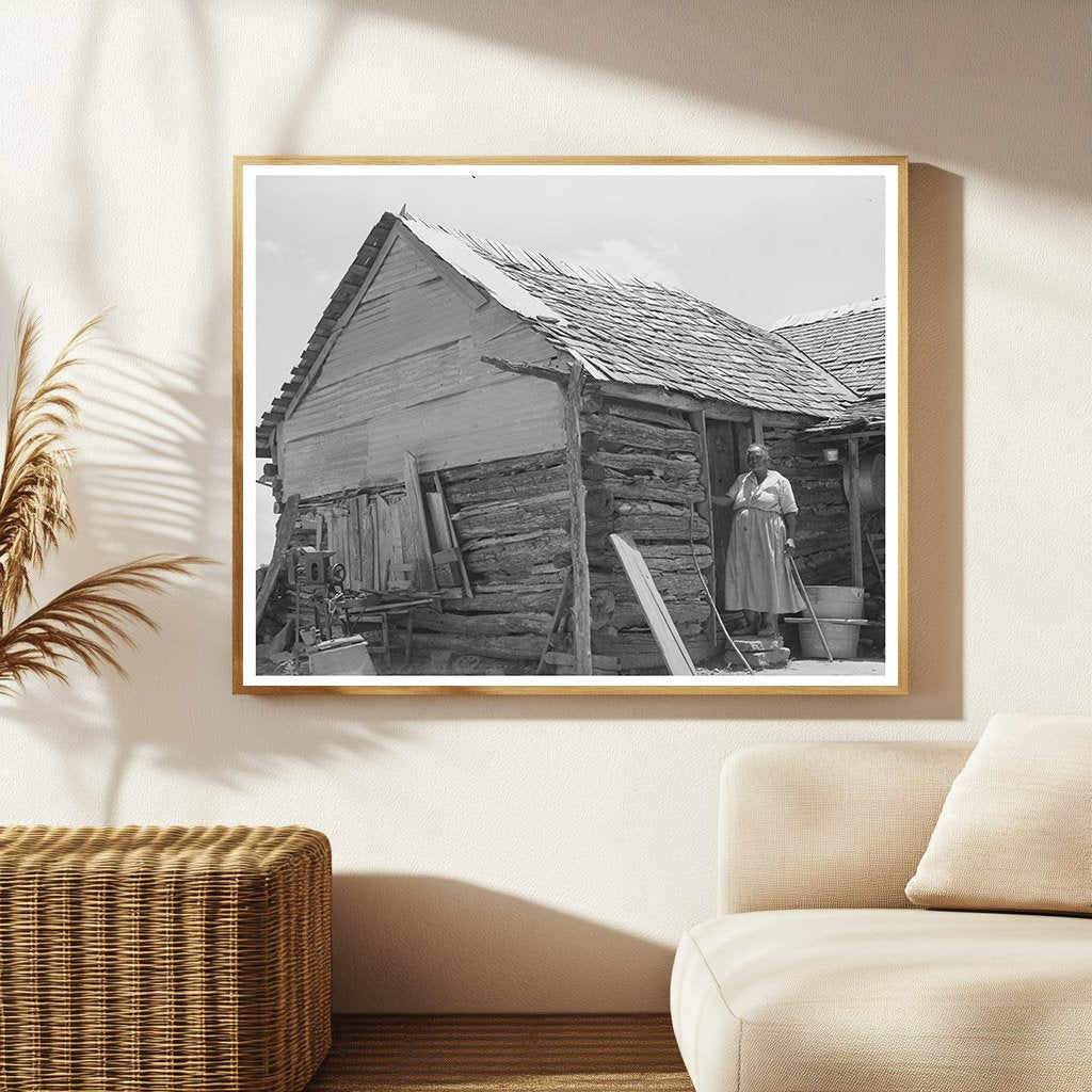 Vintage 1939 Photograph of Arkansas Farmhouse in Vian Oklahoma