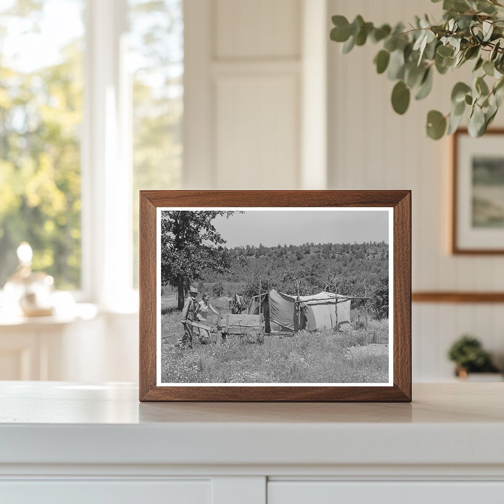 Migrant Laborers Camp near Vian Oklahoma June 1939