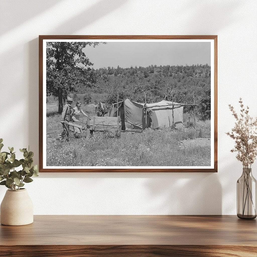 Migrant Laborers Camp near Vian Oklahoma June 1939