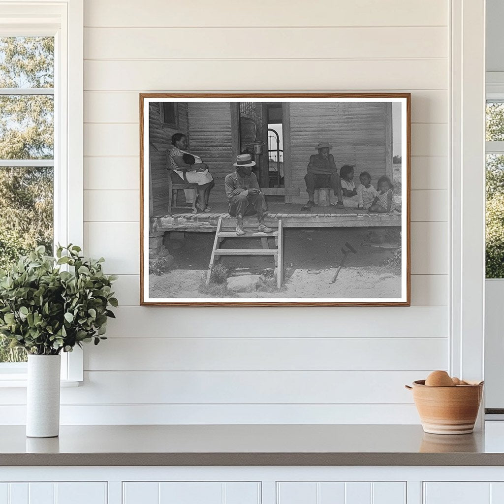 1939 Vintage Photo of Tenant Farming Family in Oklahoma
