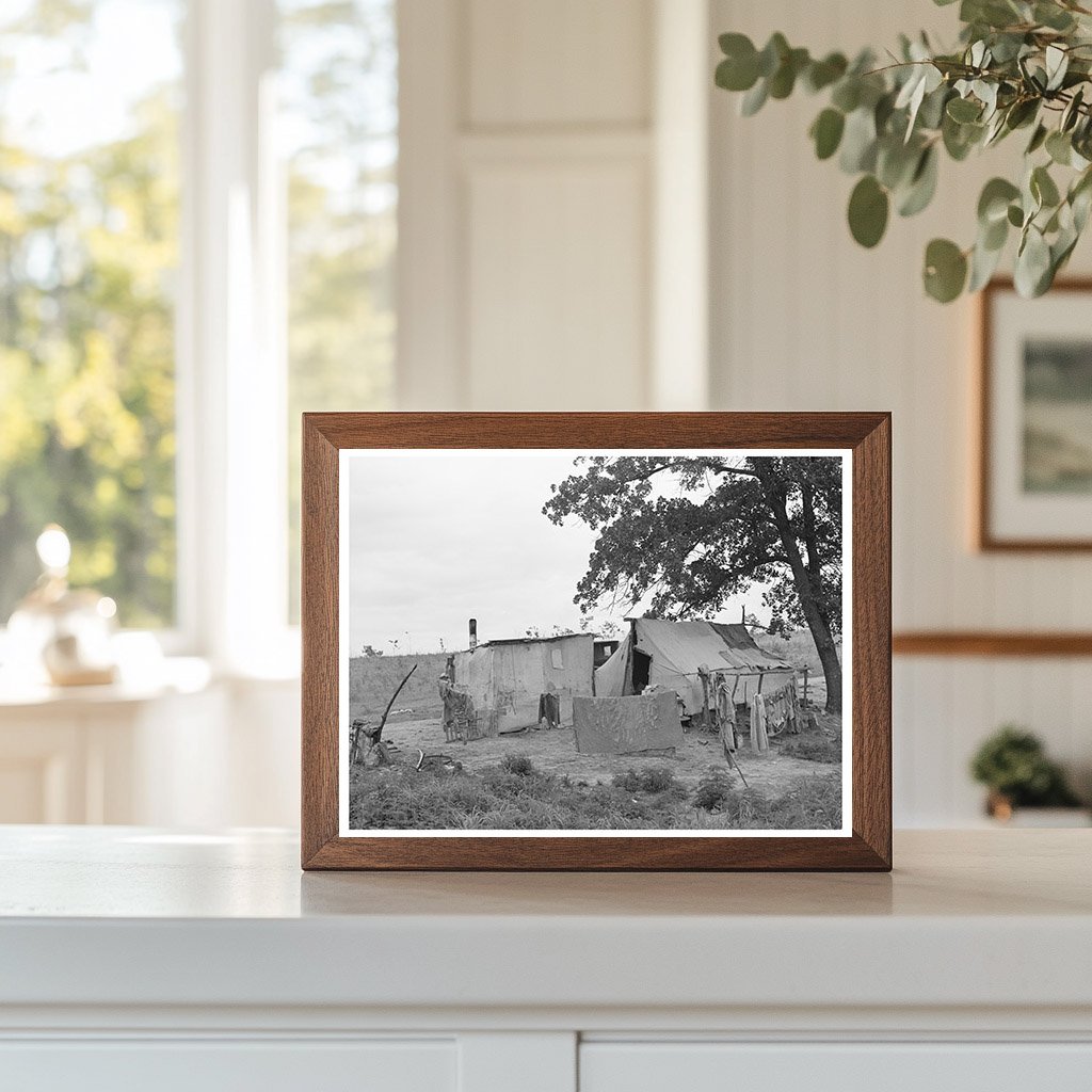 Vintage Home of Itinerant Laborer in Spiro Oklahoma 1939