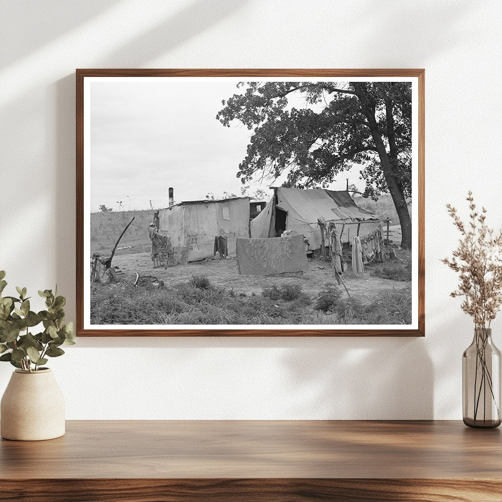Vintage Home of Itinerant Laborer in Spiro Oklahoma 1939