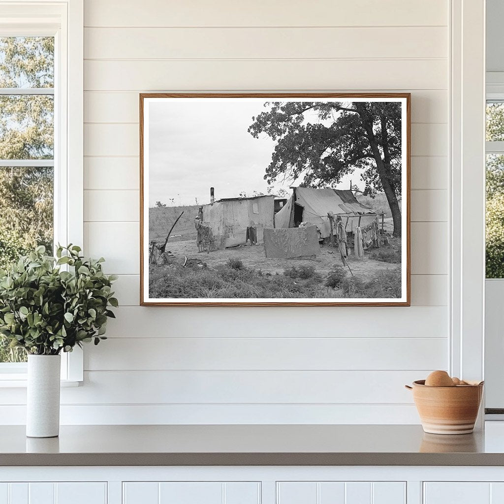 Vintage Home of Itinerant Laborer in Spiro Oklahoma 1939
