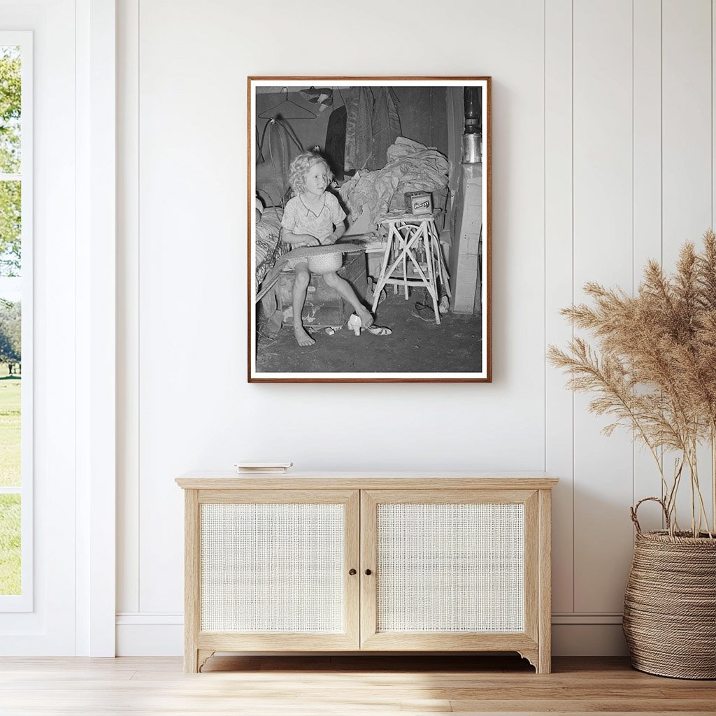 Child of Agricultural Day Laborer Tent Home Spiro 1939