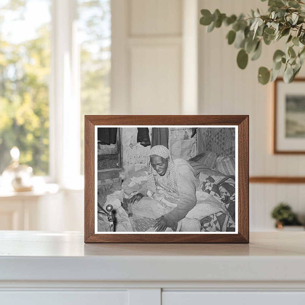 Elderly Woman in Bed Wagoner County Oklahoma 1939
