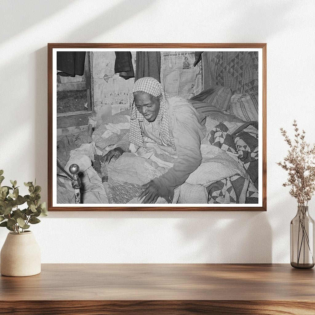 Elderly Woman in Bed Wagoner County Oklahoma 1939