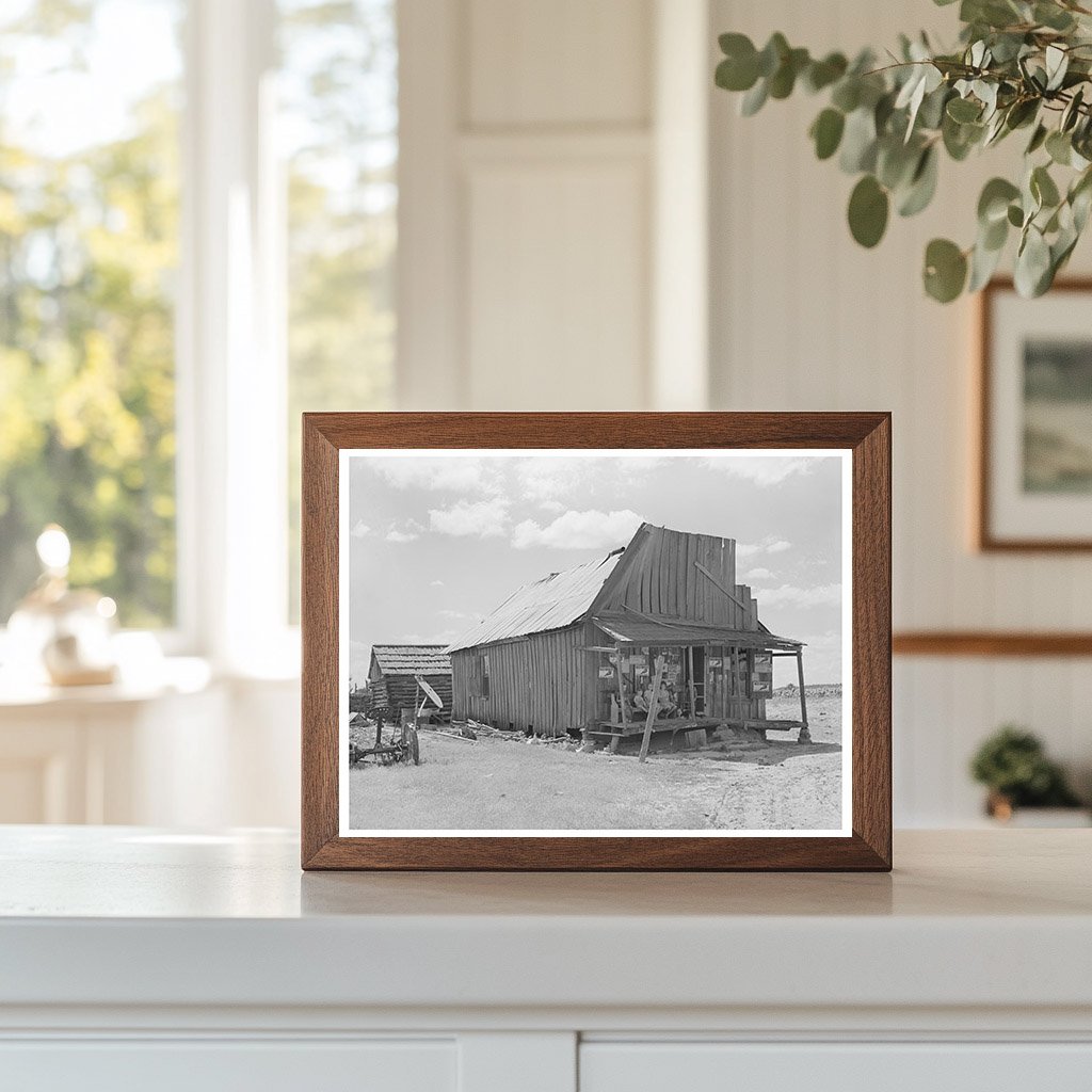 Grocery Store in Arkansas River Bottoms Vian Oklahoma 1939
