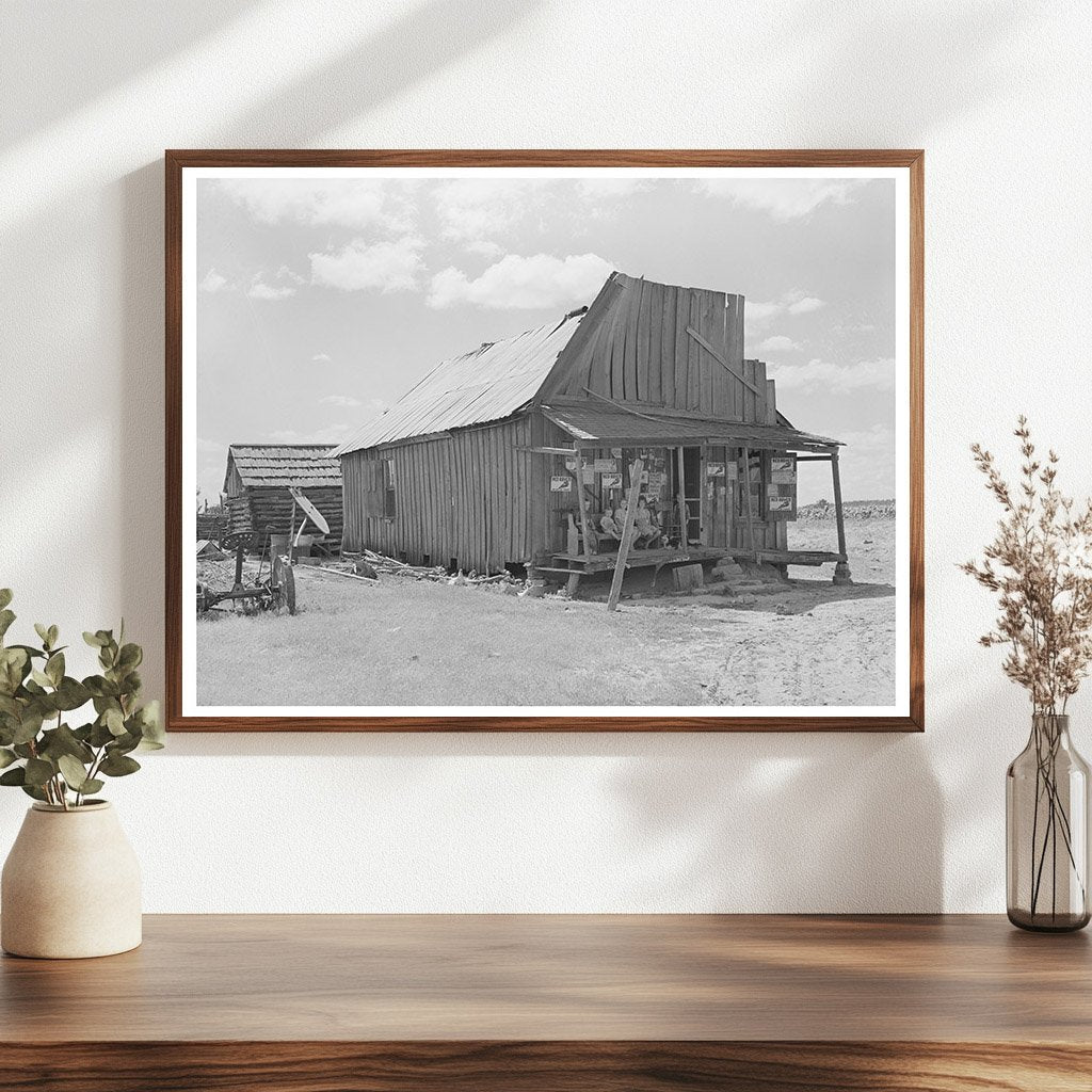 Grocery Store in Arkansas River Bottoms Vian Oklahoma 1939