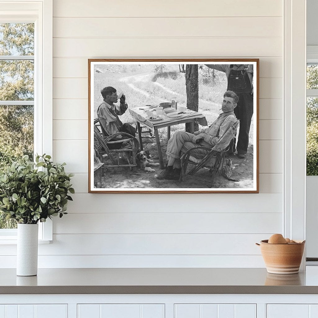 Farmers Lunch at Agricultural Camp Sallisaw Oklahoma 1939