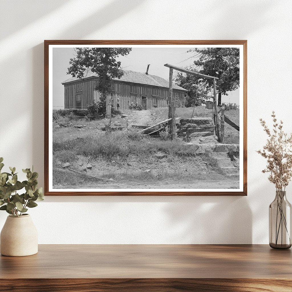 Tenant Farmer Home and Well Sallisaw Oklahoma 1939