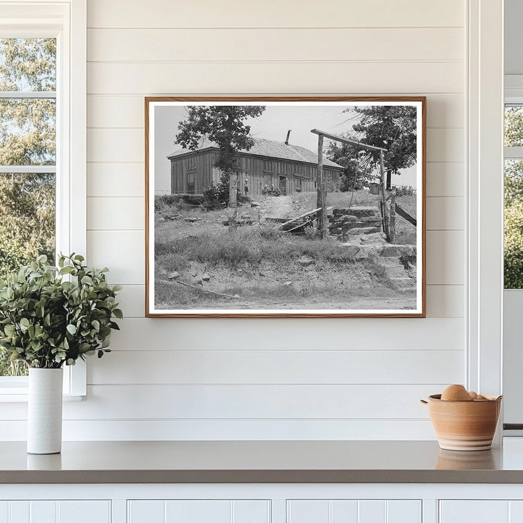 Tenant Farmer Home and Well Sallisaw Oklahoma 1939