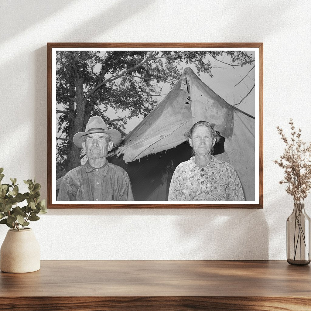 Elderly Couple in Tent Home Sequoyah County 1939