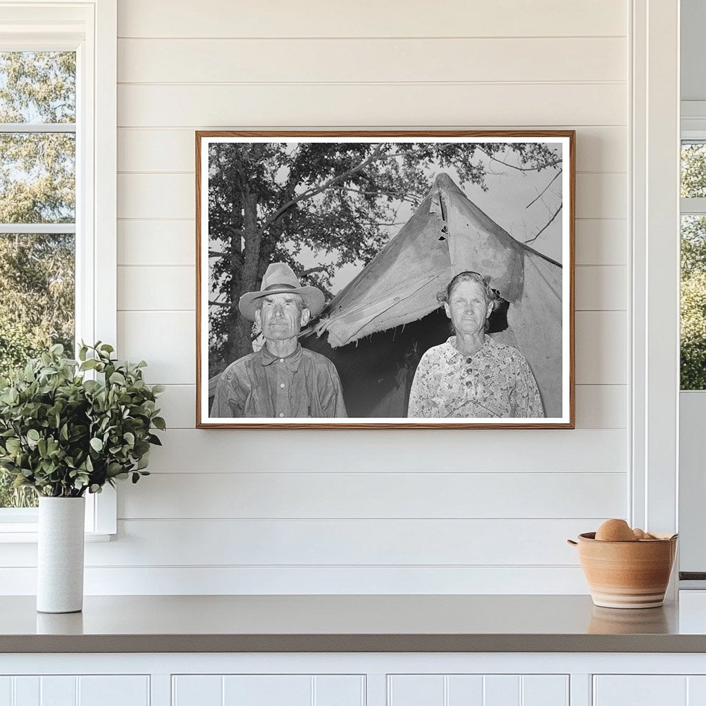 Elderly Couple in Tent Home Sequoyah County 1939