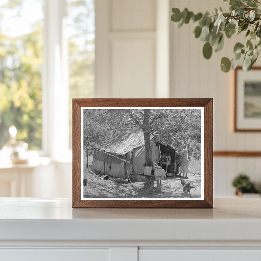 Elderly Couple Living in Tent Home Oklahoma 1939