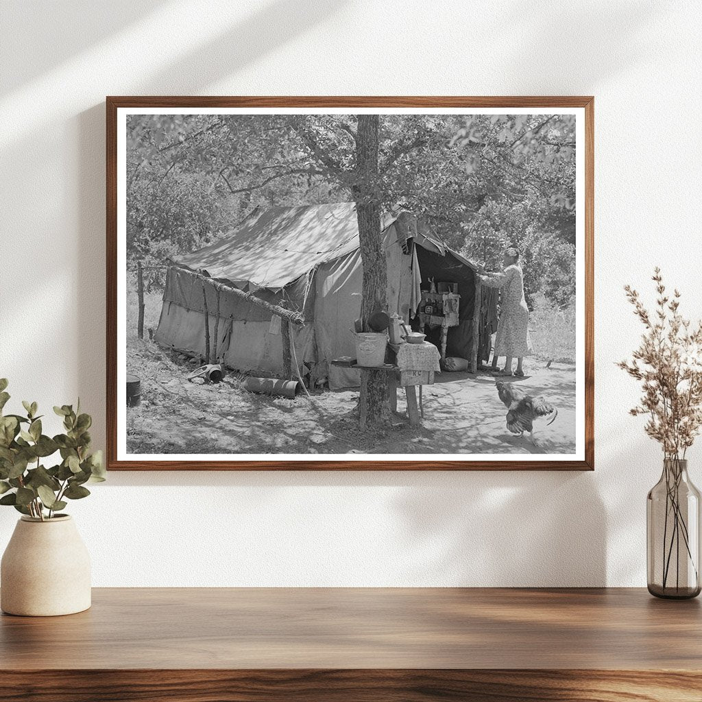 Elderly Couple Living in Tent Home Oklahoma 1939