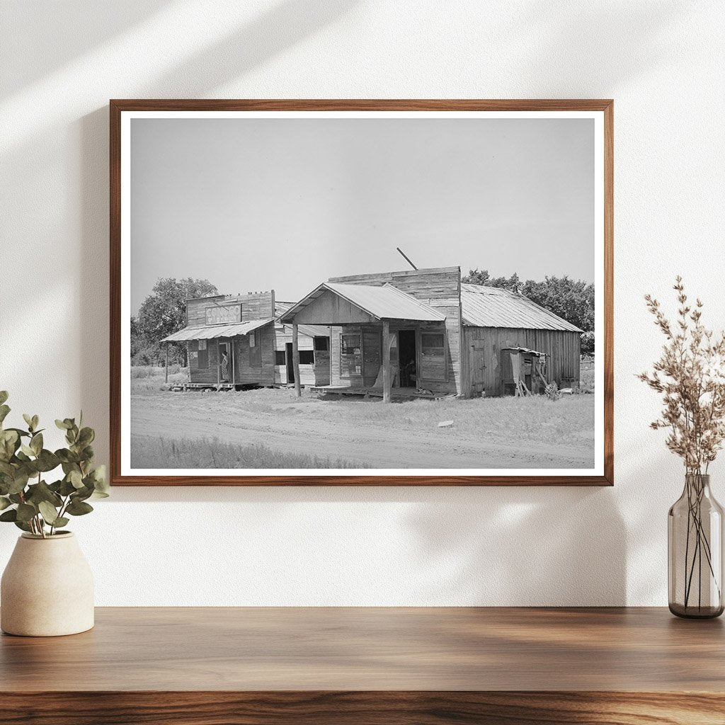 Vintage Store Living Quarters Akins Oklahoma 1939
