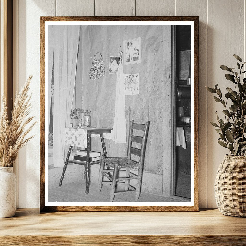 Vintage Living Room of Farm Family in Oklahoma 1939