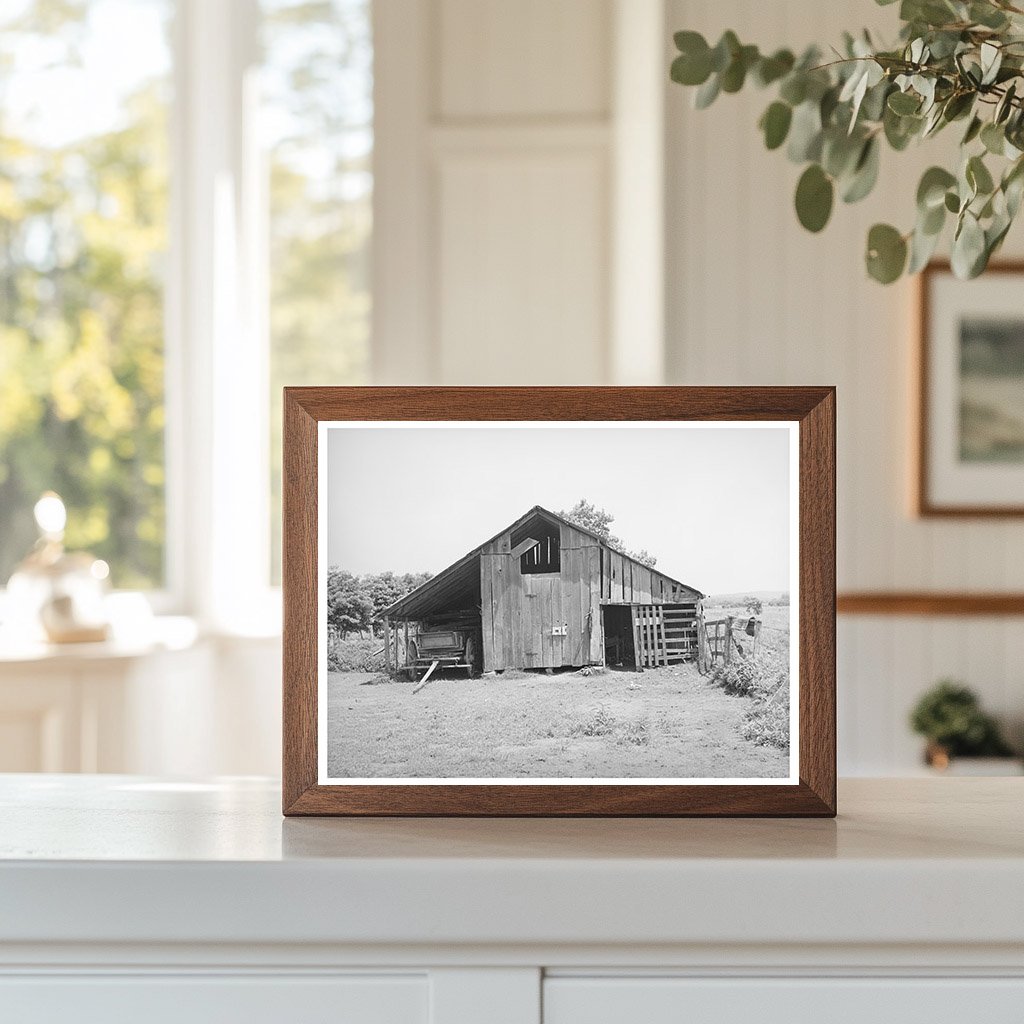 Sallisaw Oklahoma Barn WPA Roadwork June 1939