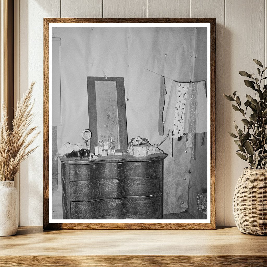 Tenant Farmer Bedroom in Sallisaw Oklahoma June 1939