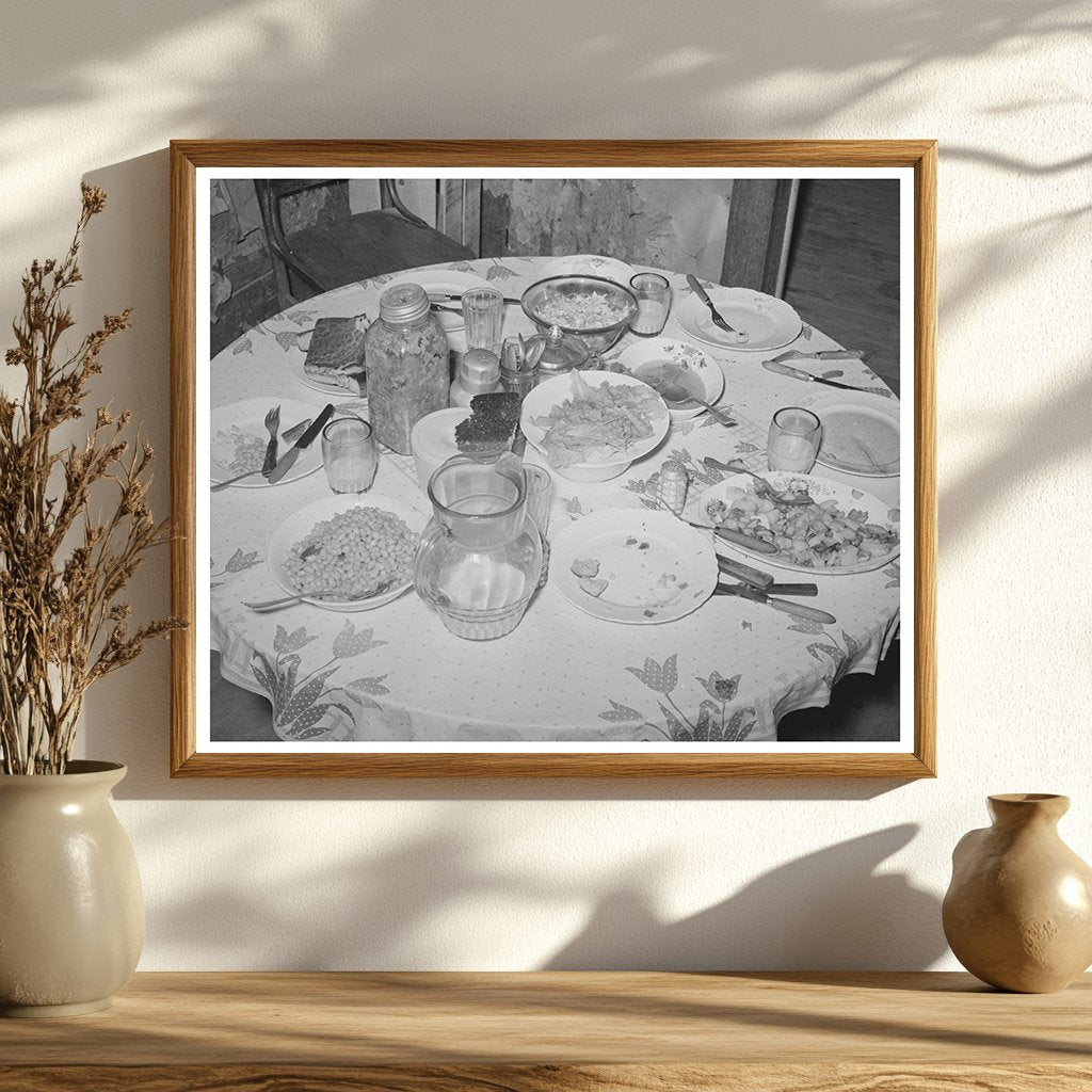 Dinner Table of Tenant Farm Family in Oklahoma 1939