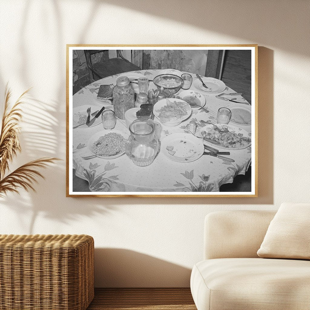 Dinner Table of Tenant Farm Family in Oklahoma 1939