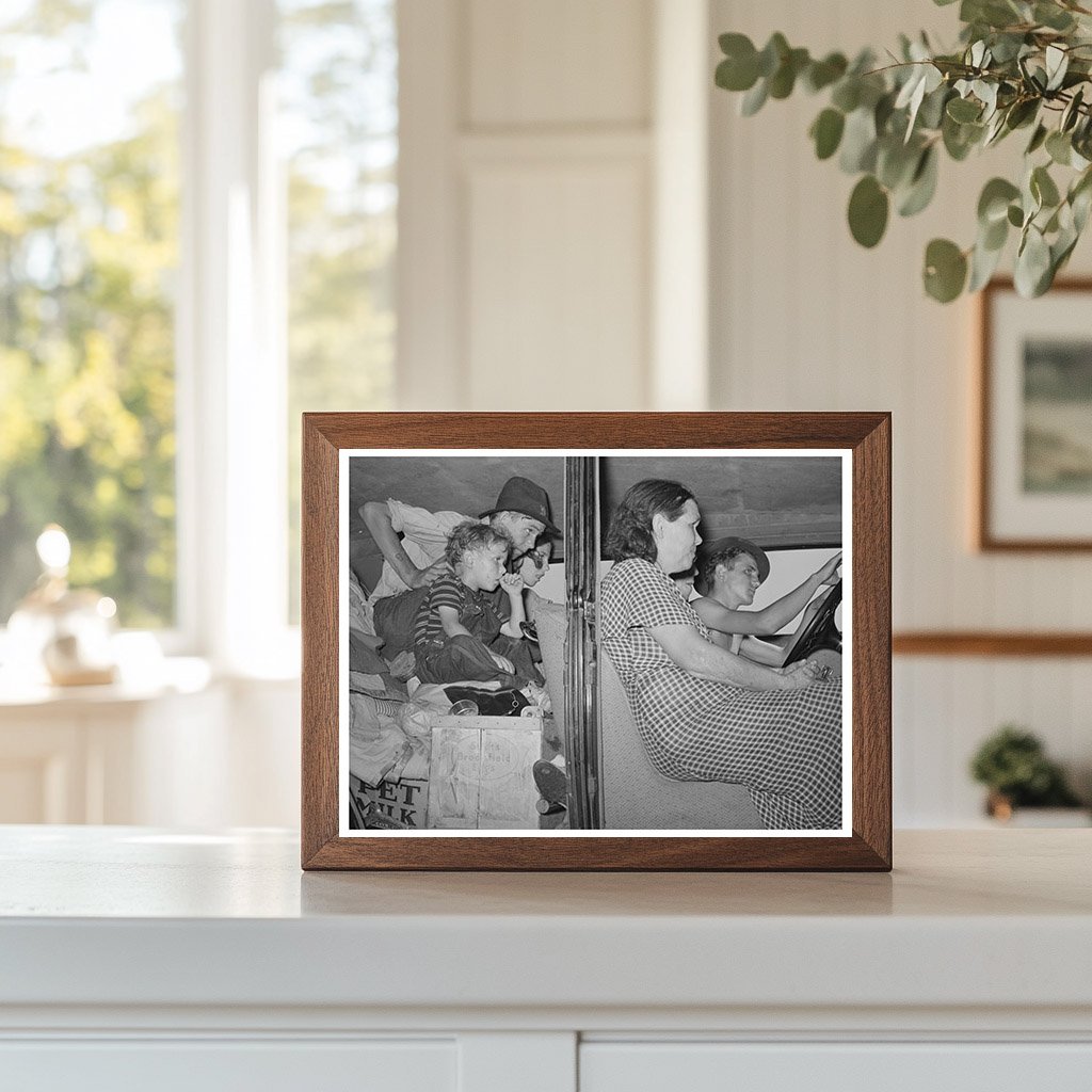 Migrant Workers in Automobile Muskogee Oklahoma June 1939