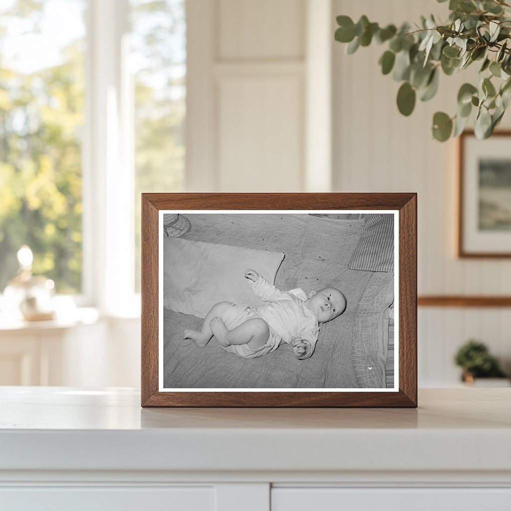 Vintage Baby on Blanket Sequoyah County Oklahoma 1939