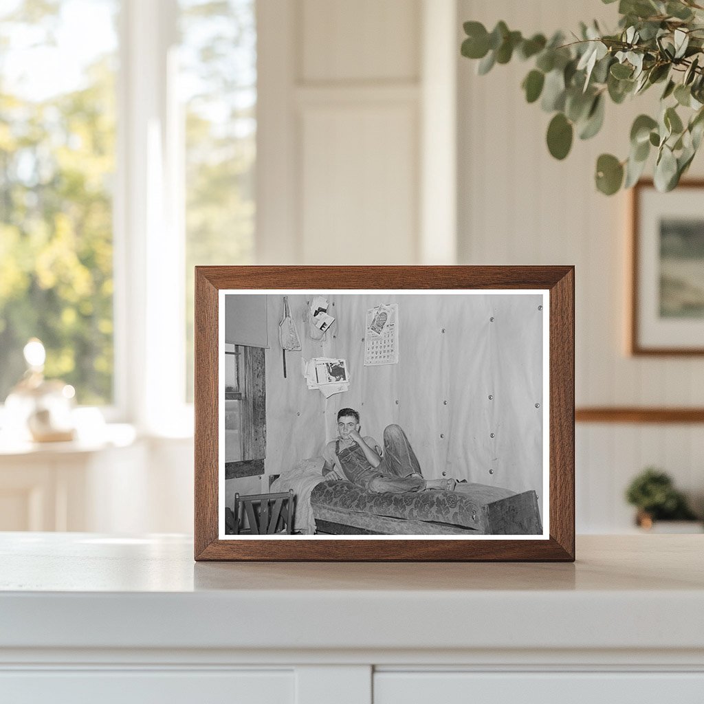 Tenant Farmers Son Resting in Sallisaw Oklahoma 1939
