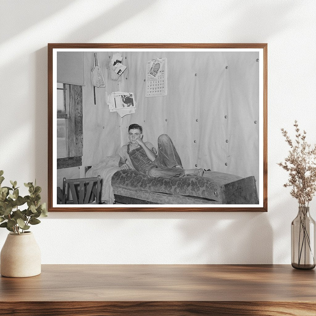 Tenant Farmers Son Resting in Sallisaw Oklahoma 1939