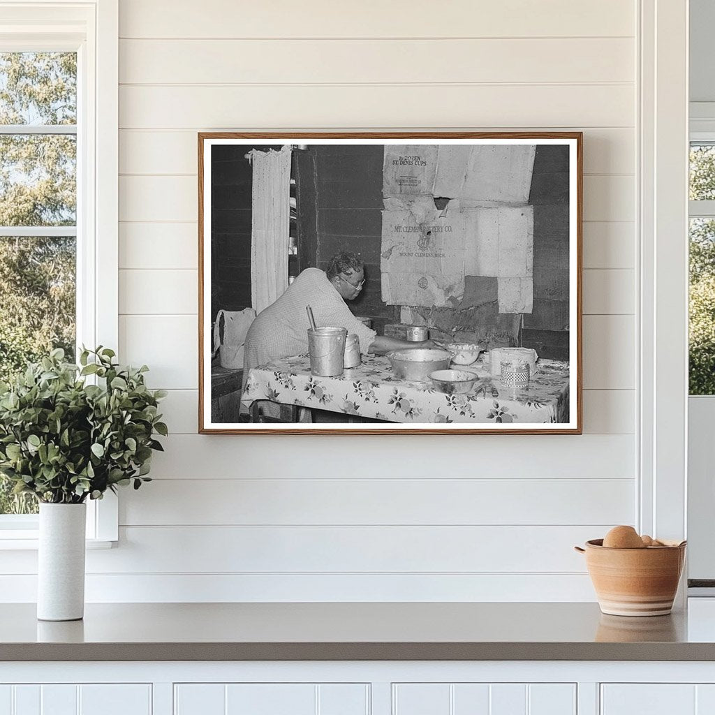 Muskogee County Tenant Farmer Kitchen Table June 1939