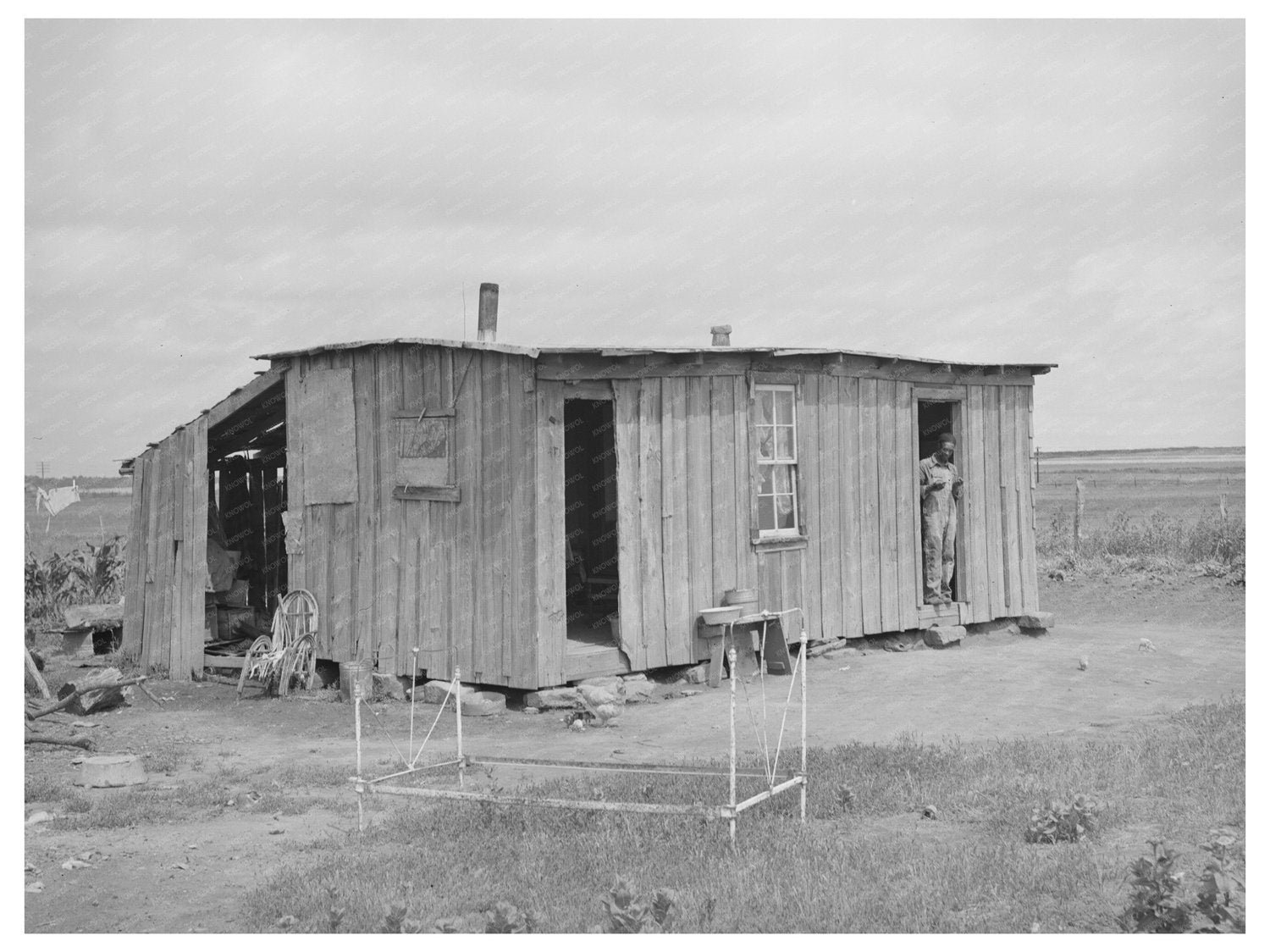 WPA Worker Home Muskogee County Oklahoma June 1939