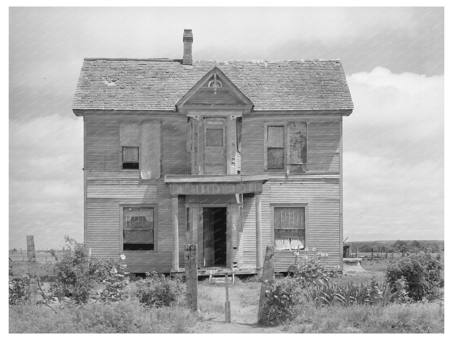 Abandoned Mansion in Muskogee County Oklahoma 1939