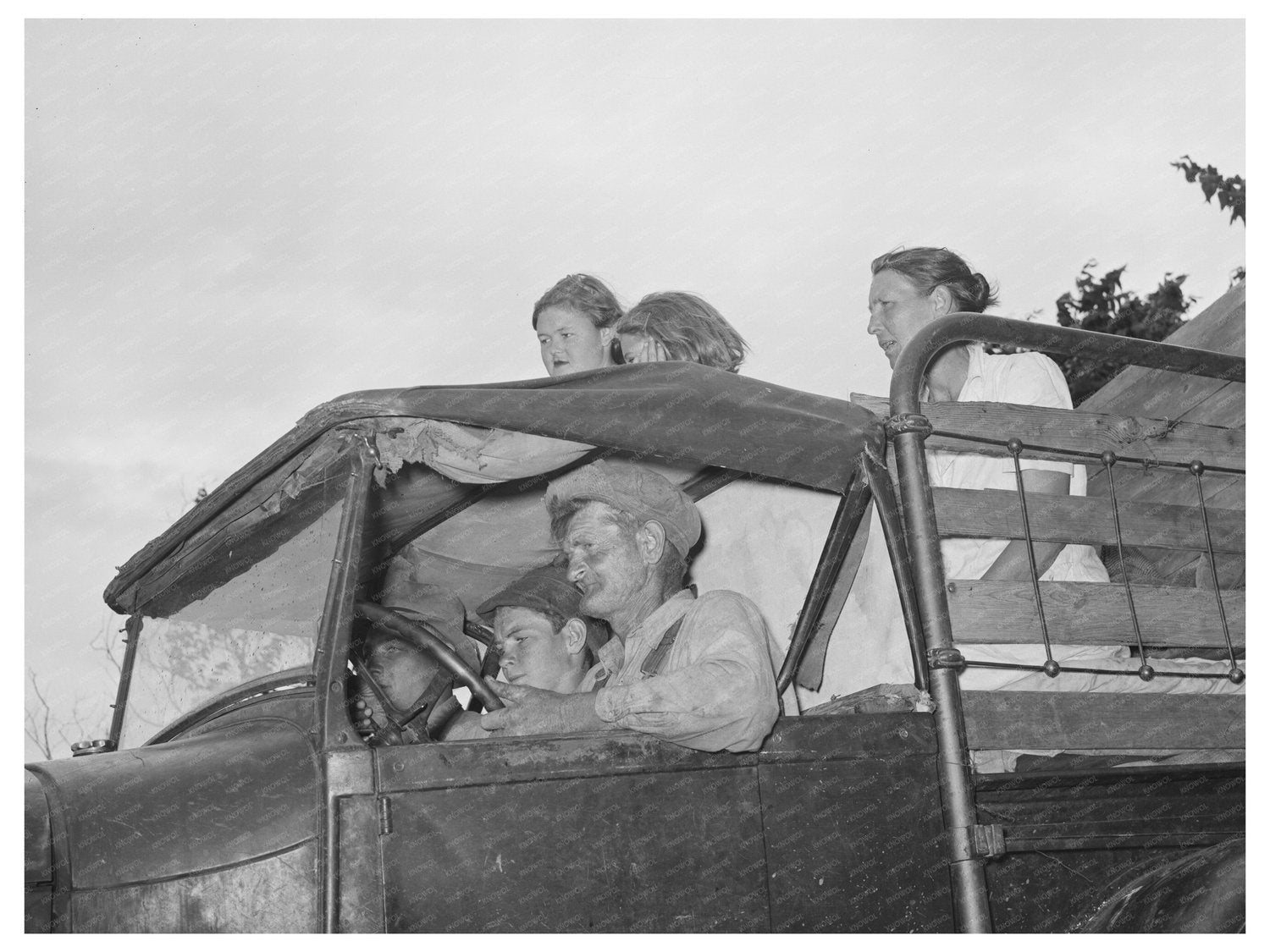 Migrant Family Traveling to California July 1939