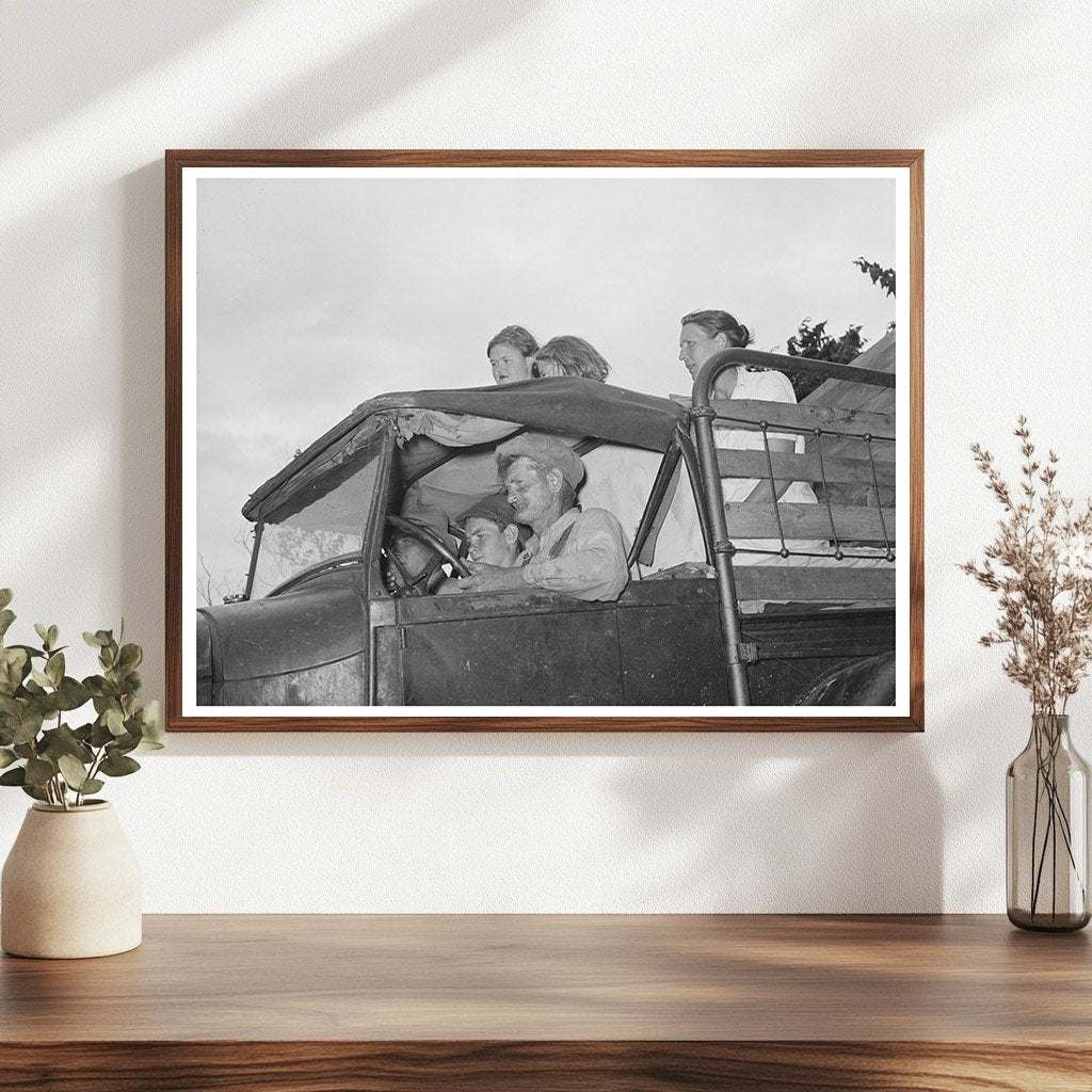 Migrant Family Traveling to California July 1939