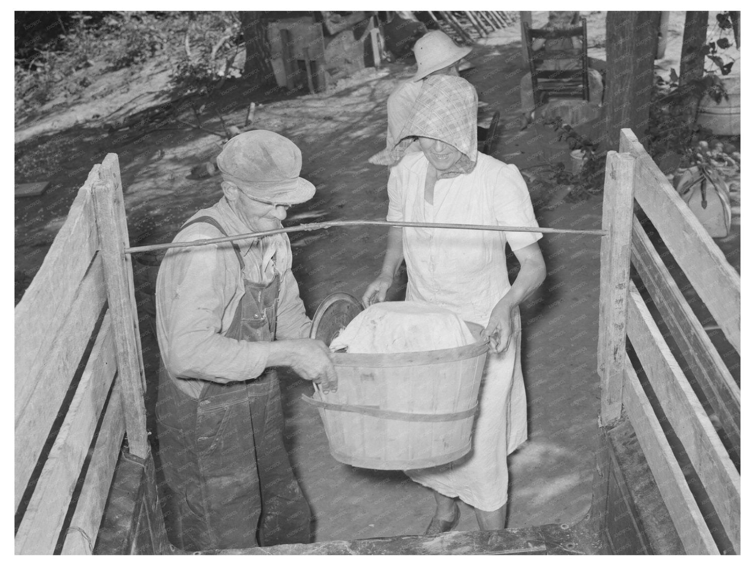 Migrant Family Loading Truck Muskogee Oklahoma 1939