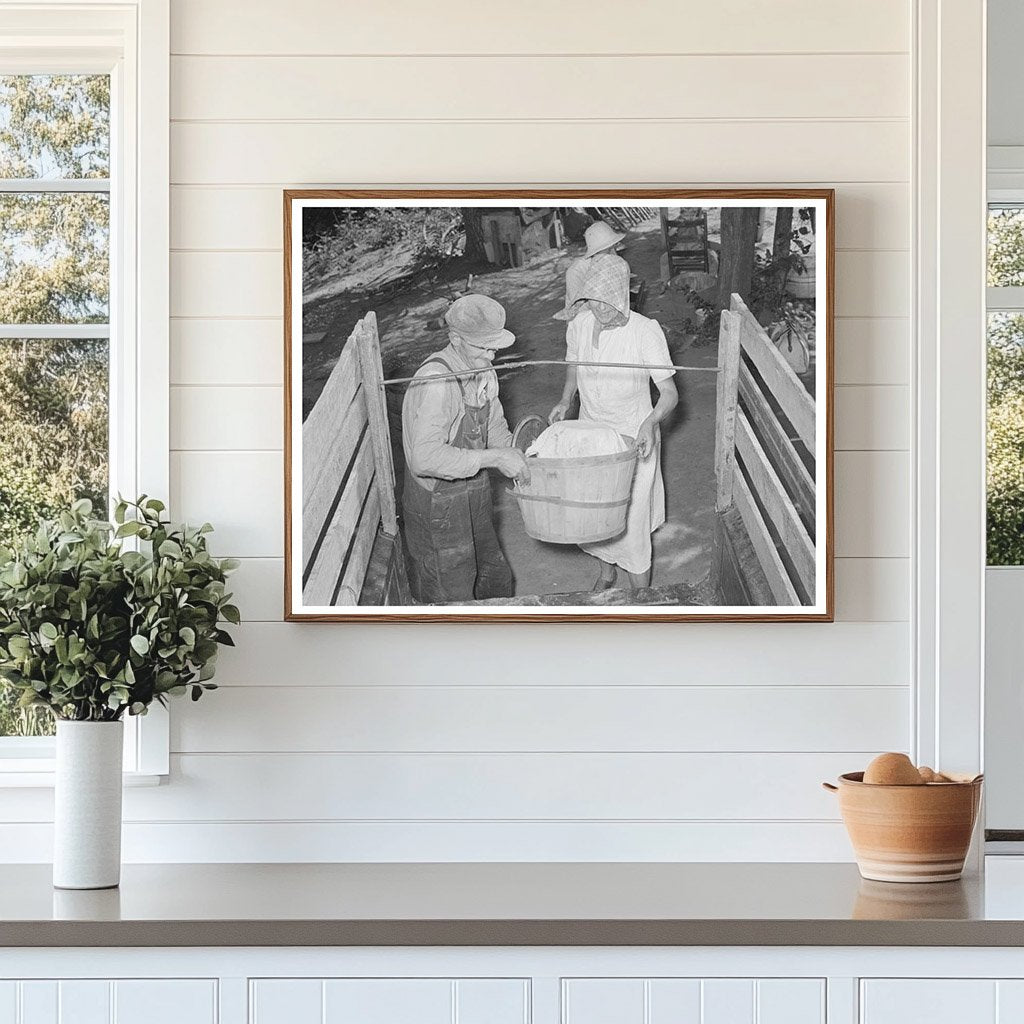 Migrant Family Loading Truck Muskogee Oklahoma 1939