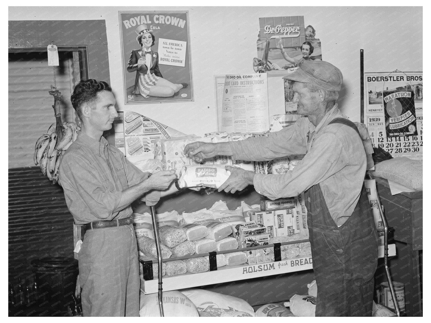 Elmer Thomas Family Bread Purchase July 1939 Henryetta OK