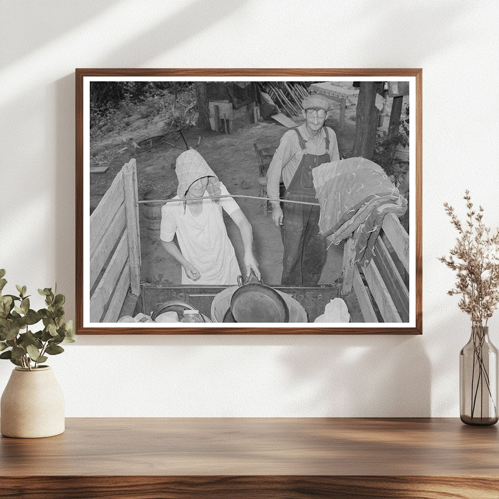 Elmer Thomas Family Loading Truck Muskogee Oklahoma 1939