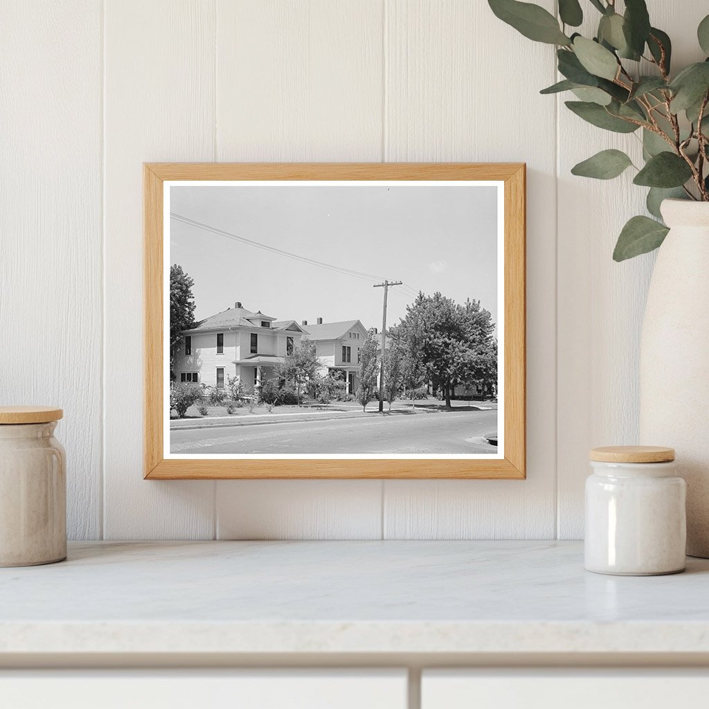 Vintage Muskogee Oklahoma Houses July 1939 Photo