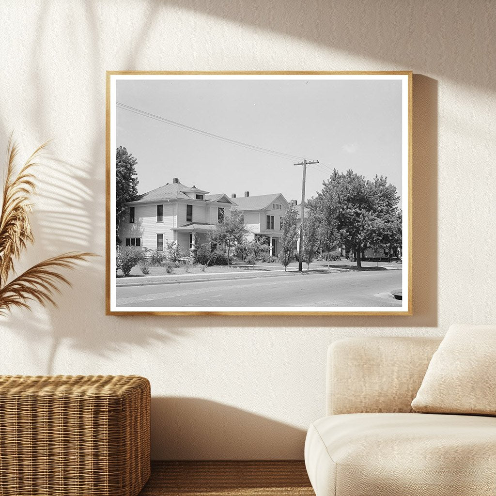 Vintage Muskogee Oklahoma Houses July 1939 Photo