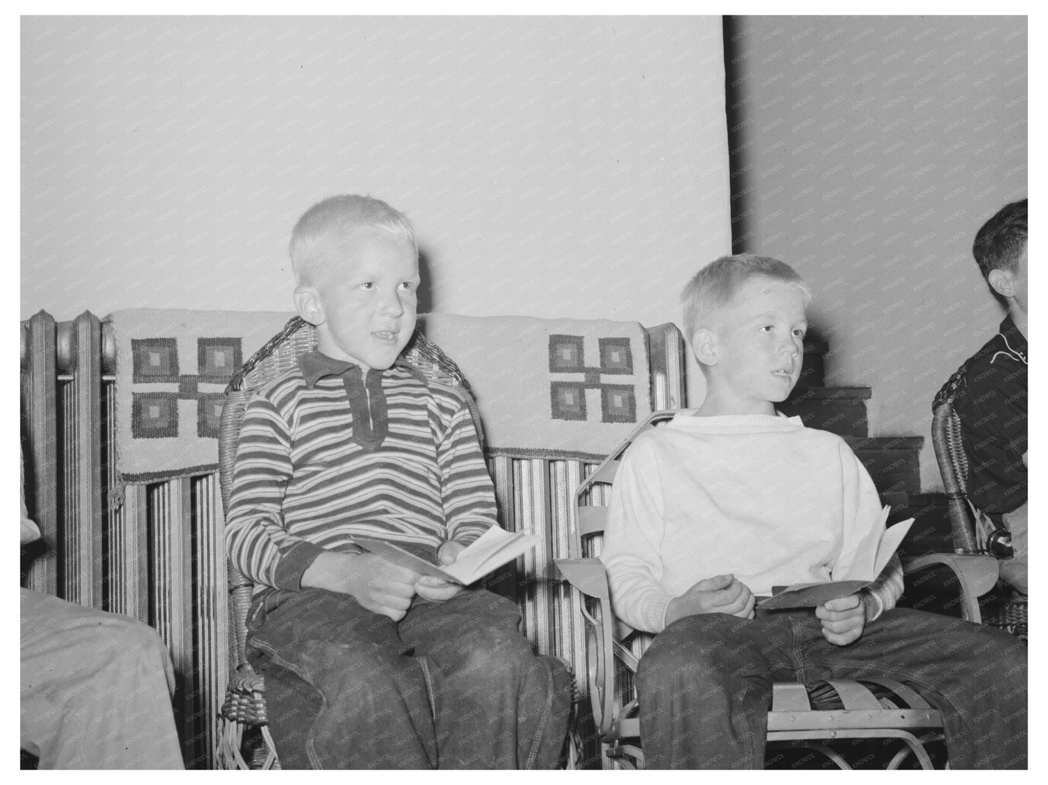 Boys Campfire Gathering El Porvenir New Mexico July 1939