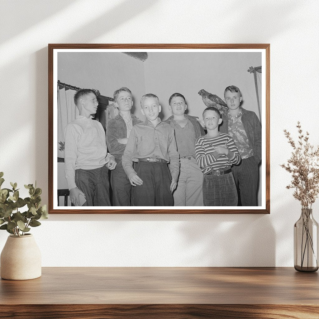 Boys Singing at Summer Camp El Porvenir New Mexico 1939
