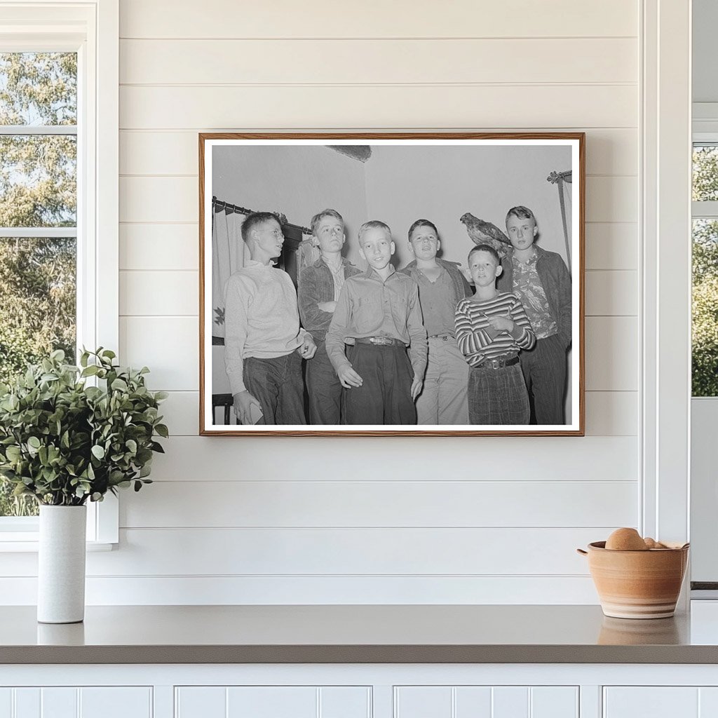 Boys Singing at Summer Camp El Porvenir New Mexico 1939