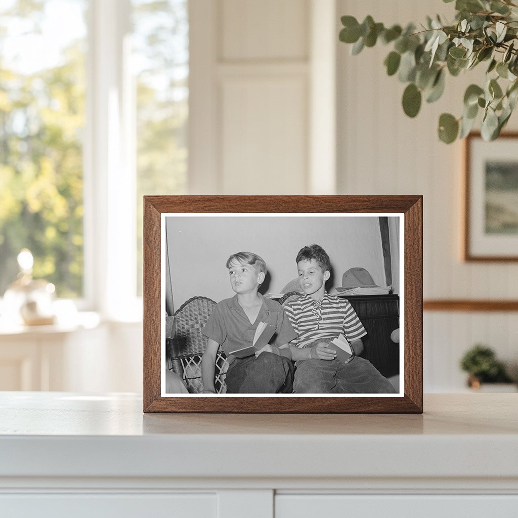 Boys Singing at El Porvenir Summer Camp July 1939
