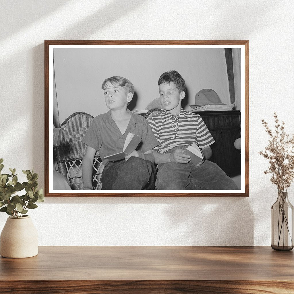 Boys Singing at El Porvenir Summer Camp July 1939